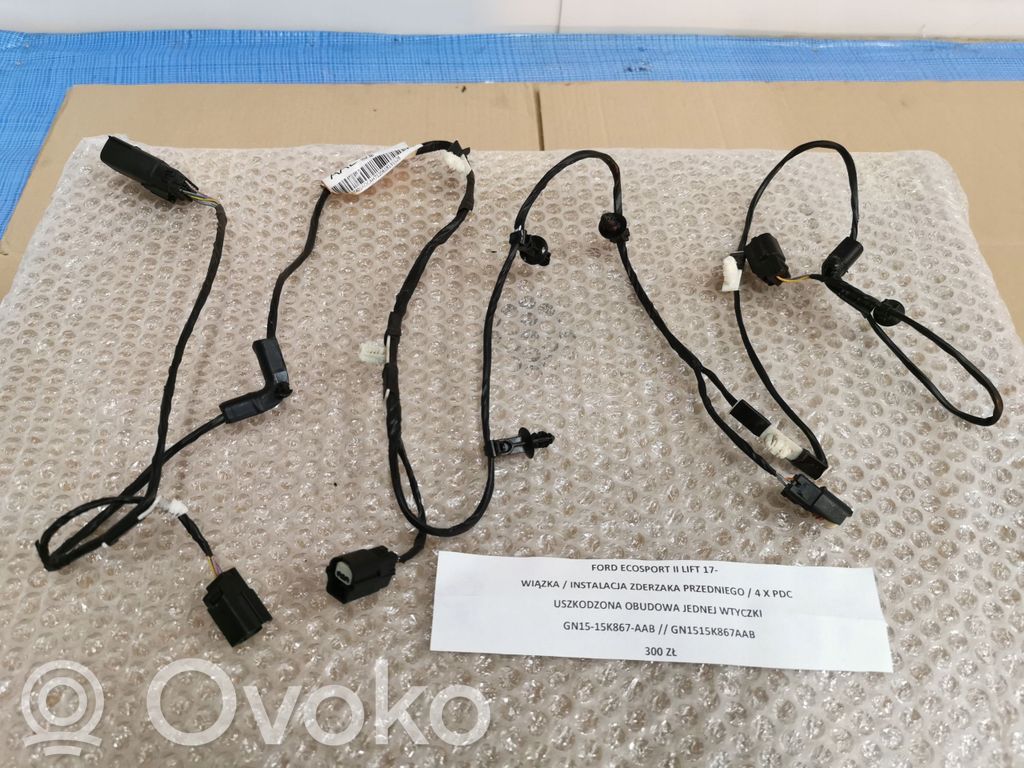 Ford Ecosport Cableado del sensor de aparcamiento (PDC) 