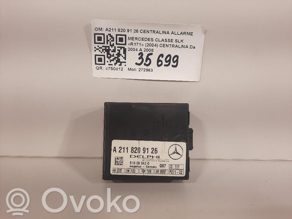 Mercedes-Benz SLK R171 Sterownik / Moduł świateł LCM 