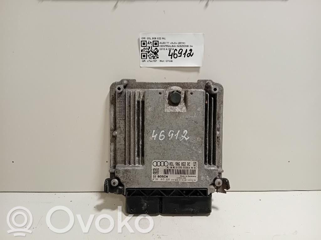 Unité de commande / module d'injection   03L906022RC,03L906022RC,CFGB