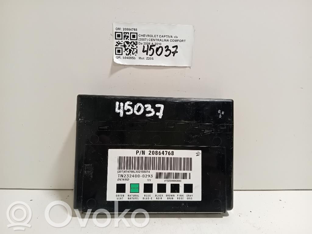 Module confort   20864768,20864768,Z20S
