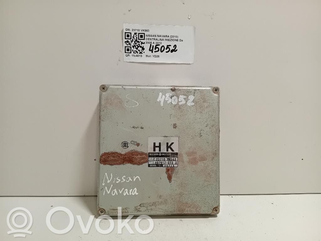 Unité de commande / module d'injection   23710VK563,23710VK563,YD25