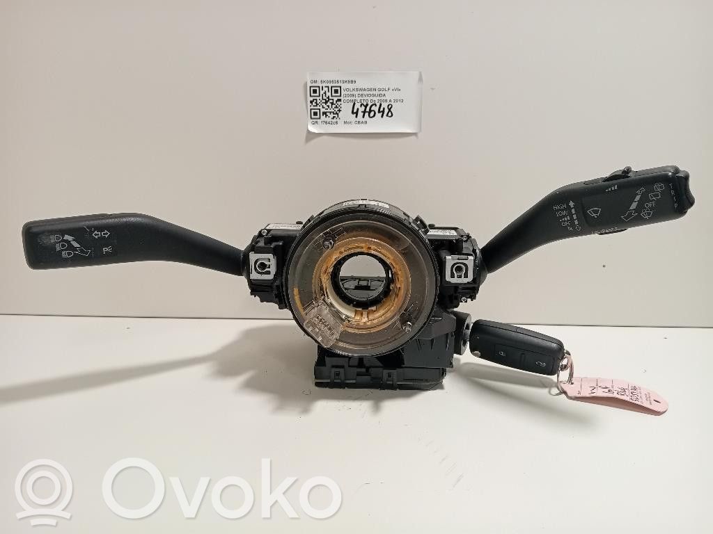 Volkswagen Golf VI Interruptor/palanca de limpiador de luz de giro 