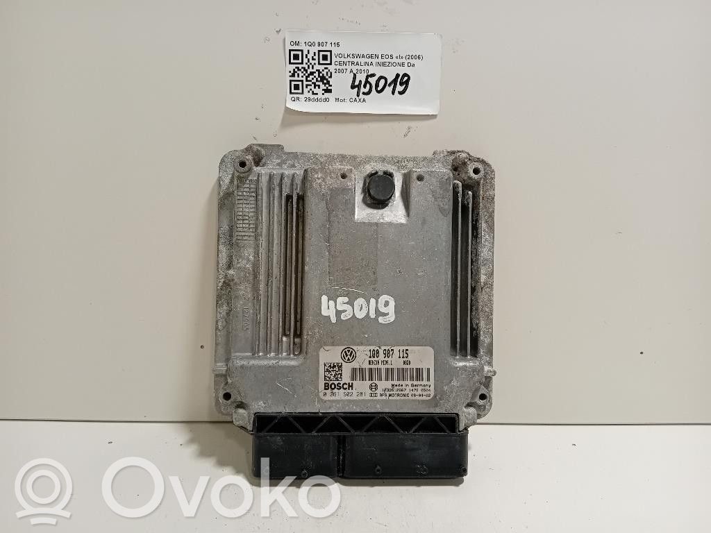 Volkswagen Eos Injection control unit/module 