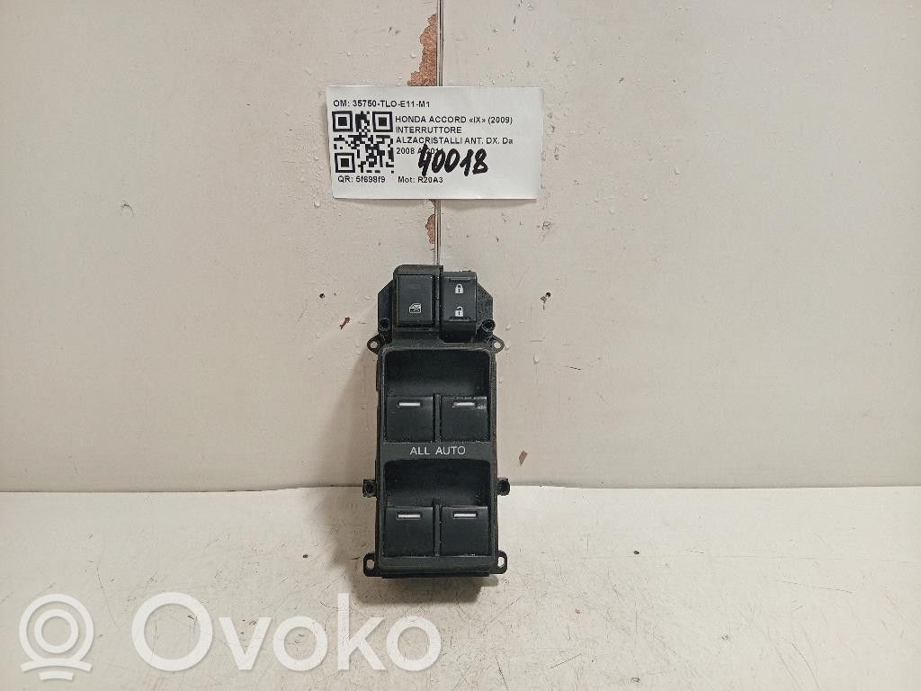 Honda Accord Electric window control switch 