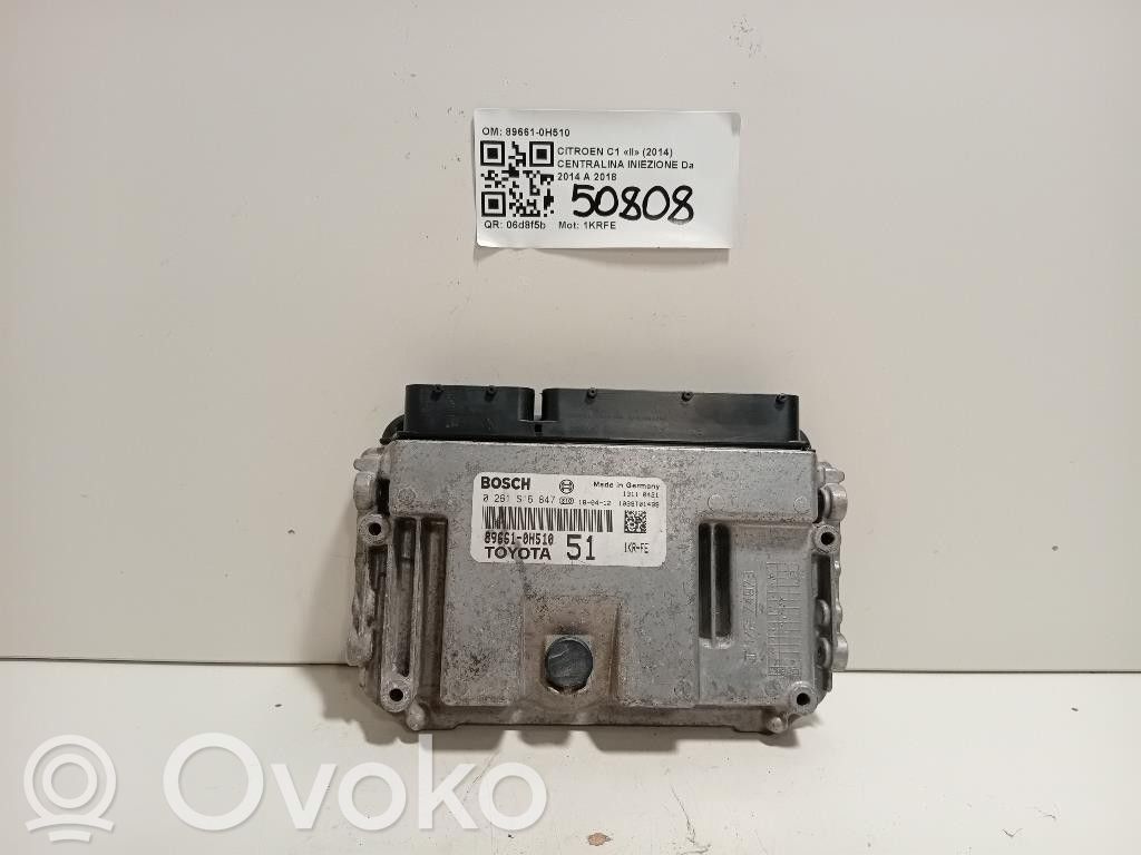 Citroen C1 Injection control unit/module 