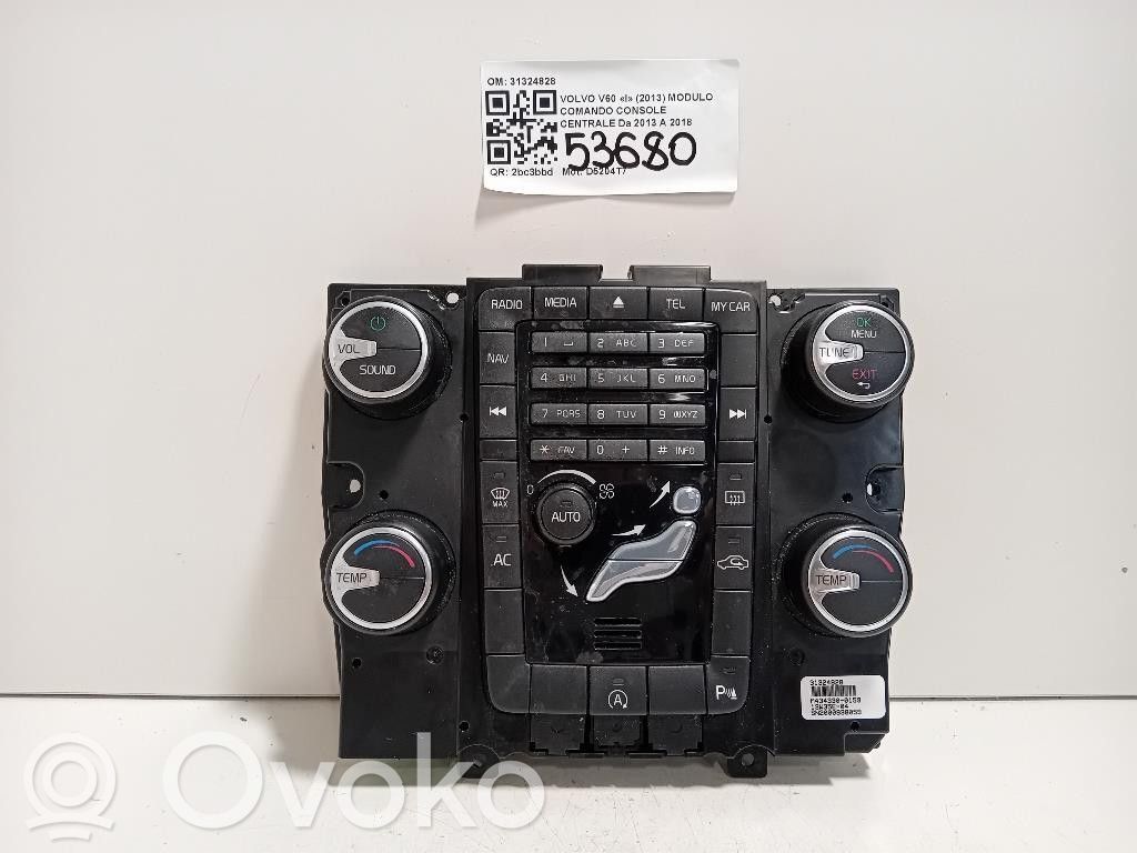Head unit multimedia control   31324828,31324828,D5204T7