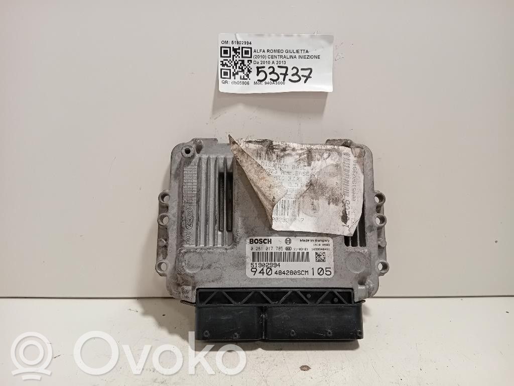 Alfa Romeo Giulietta Injection control unit/module 
