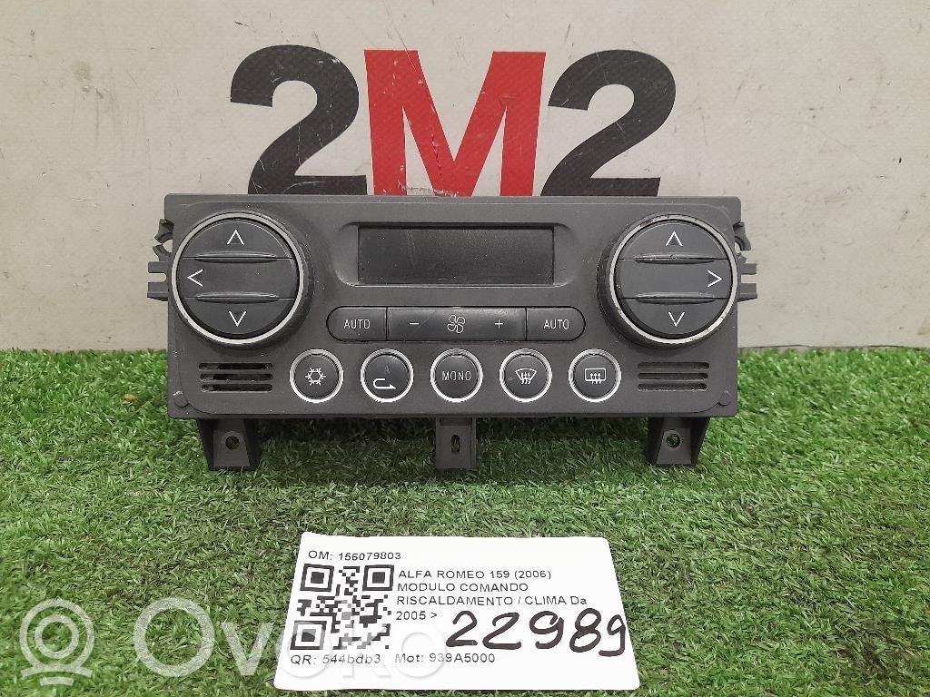 Alfa Romeo 159 Climate control unit 