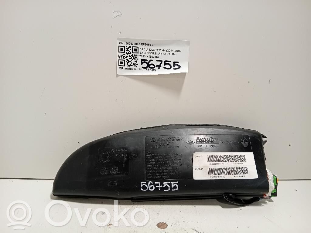 Dacia Duster Airbag de siège 