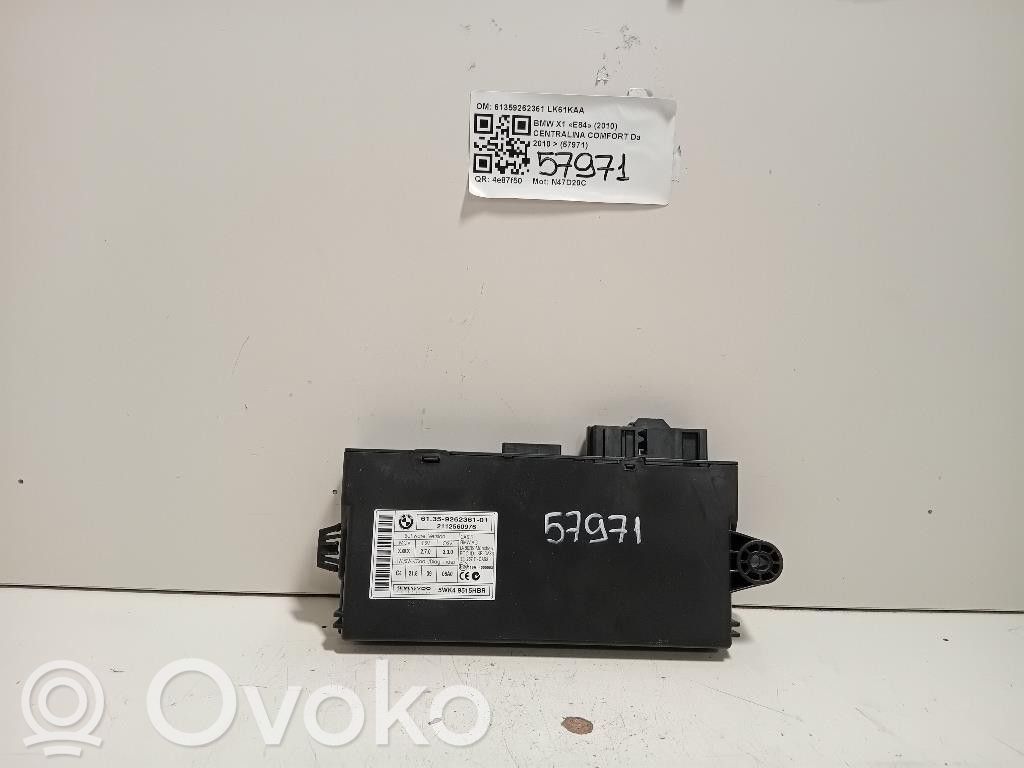 BMW X1 E84 Unidad de control/módulo de carrocería central 