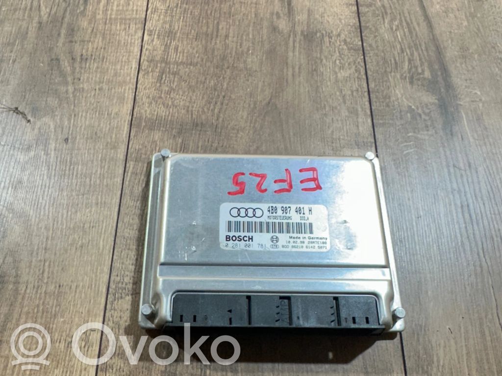 Engine control unit/module   4B0907401H,28RTE188,0281001781