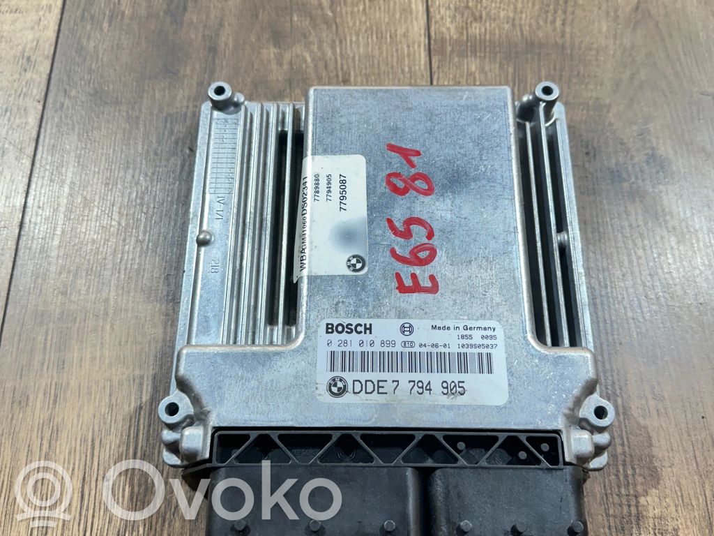 BMW 7 E65 E66 Engine control unit/module 