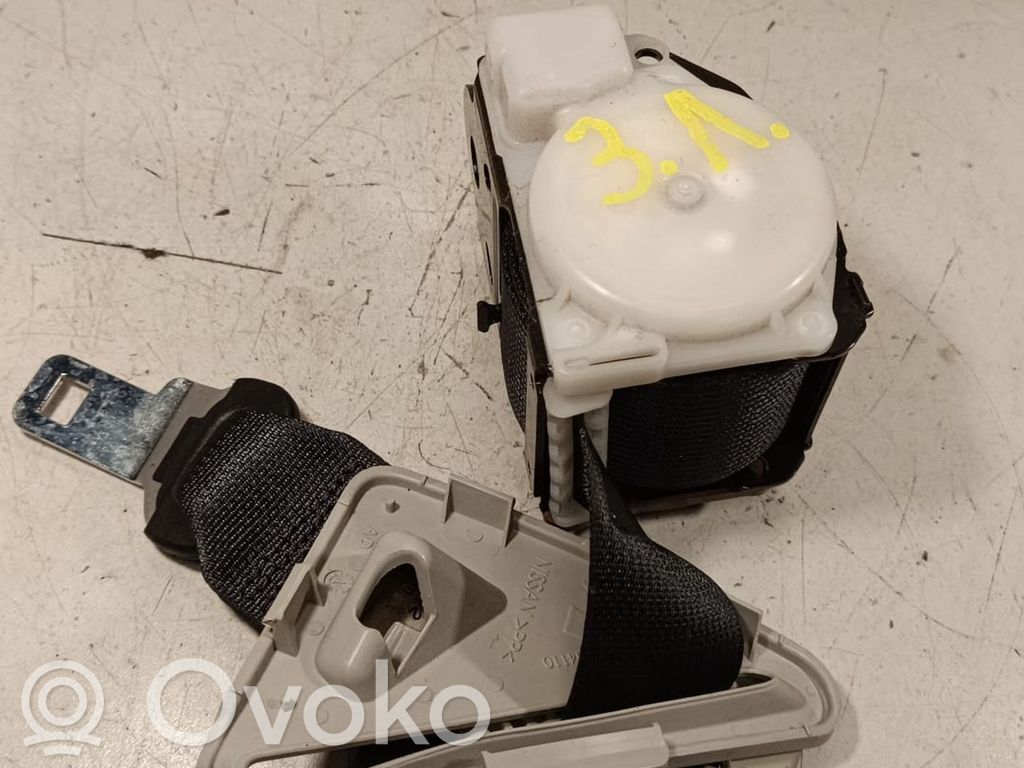 Nissan Qashqai+2 Pas bezpieczeństwa fotela tylnego 
