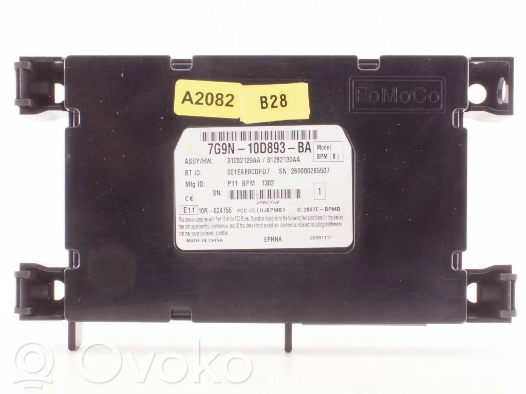 Bluetooth control unit module   7G9N10D893BA,31282129AA,31282130AA,7G9N10D893BA
