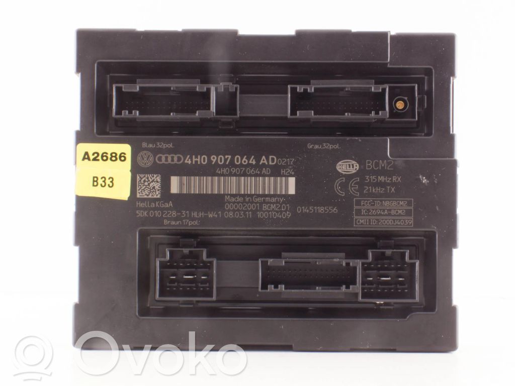 Audi A8 S8 D4 4H Mukavuusmoduuli 