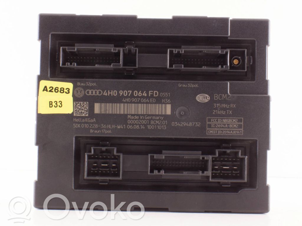 Audi A8 S8 D4 4H Module confort 