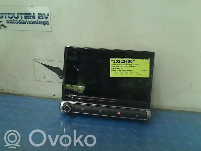 Citroen C3 Radio/CD/DVD/GPS head unit 