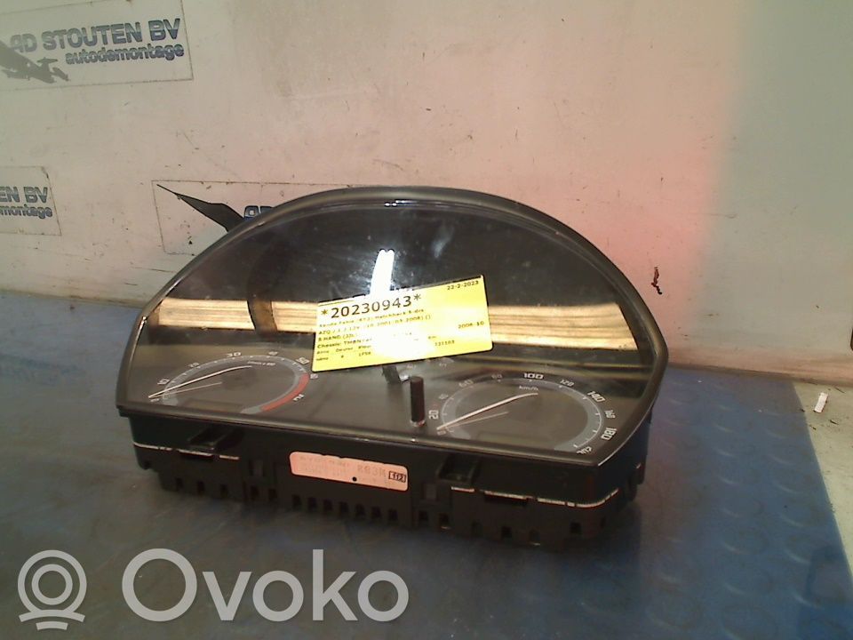 Skoda Fabia Mk1 (6Y) Velocímetro (tablero de instrumentos)