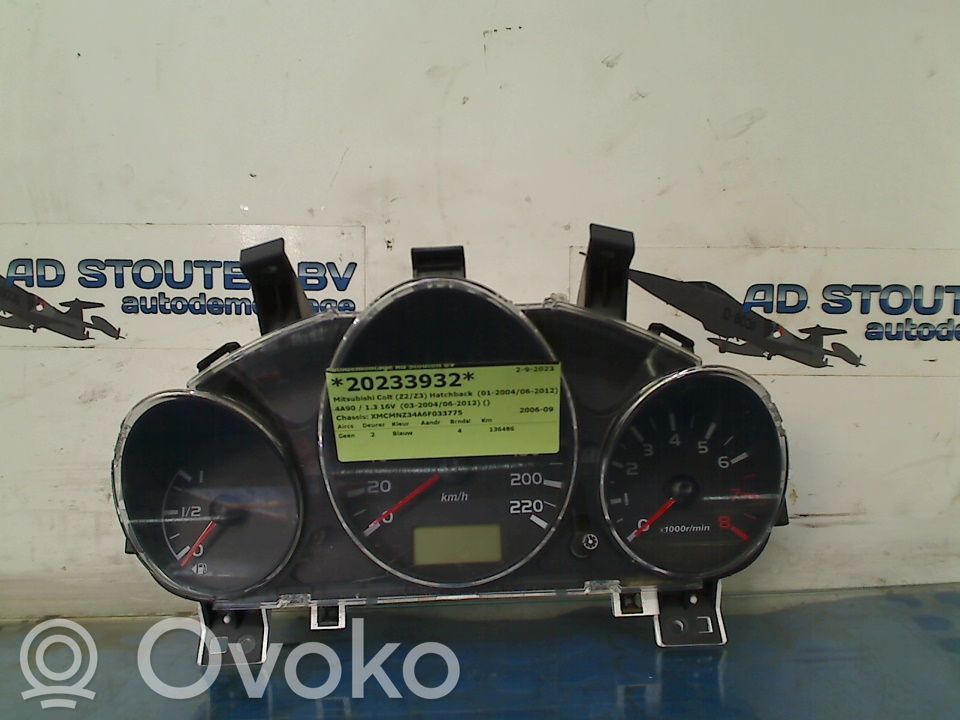 Mitsubishi Colt Vitezometru (grup de instrumente) 