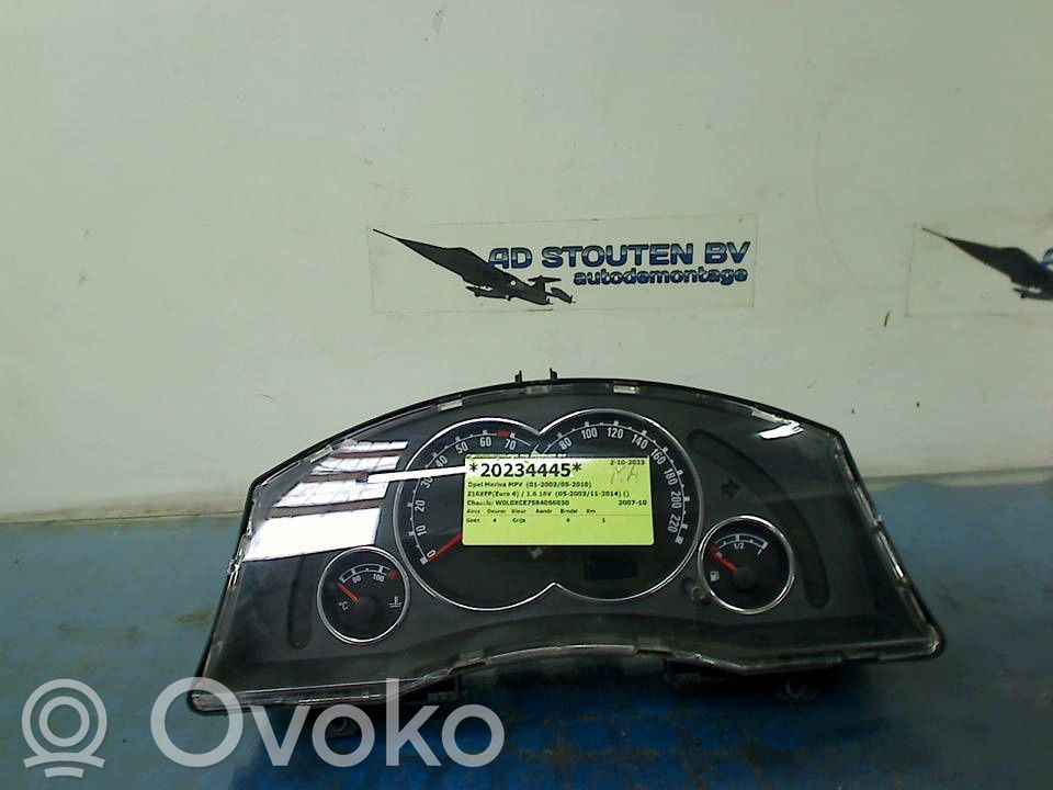 Opel Meriva A Tachimetro (quadro strumenti) 