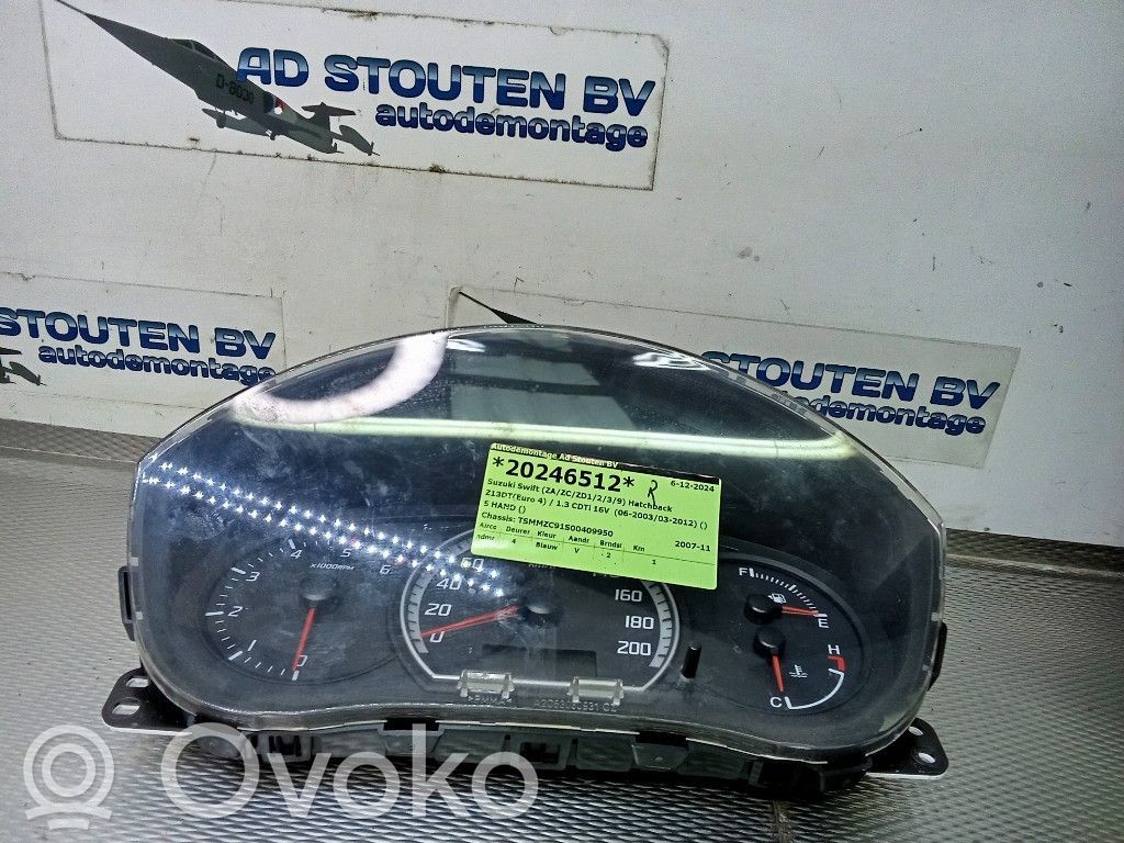 Suzuki Swift I Vitezometru (grup de instrumente)