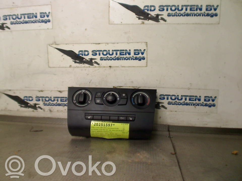 BMW 1 E81 E87 Panel klimatyzacji 