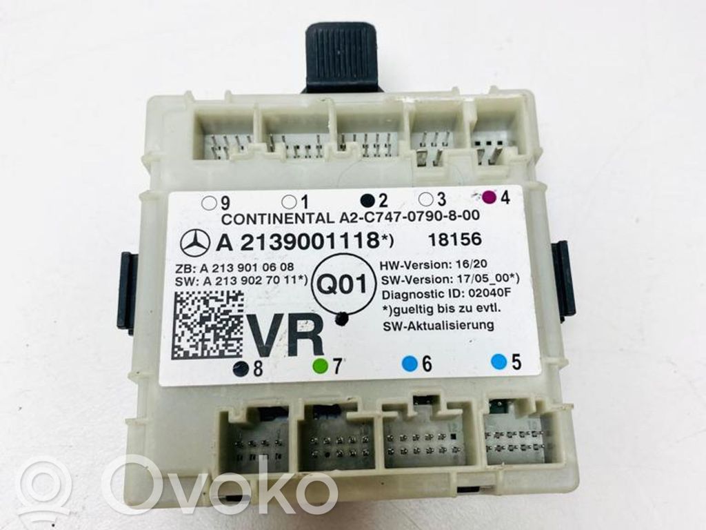 Mercedes-Benz E W213 Door control unit/module 