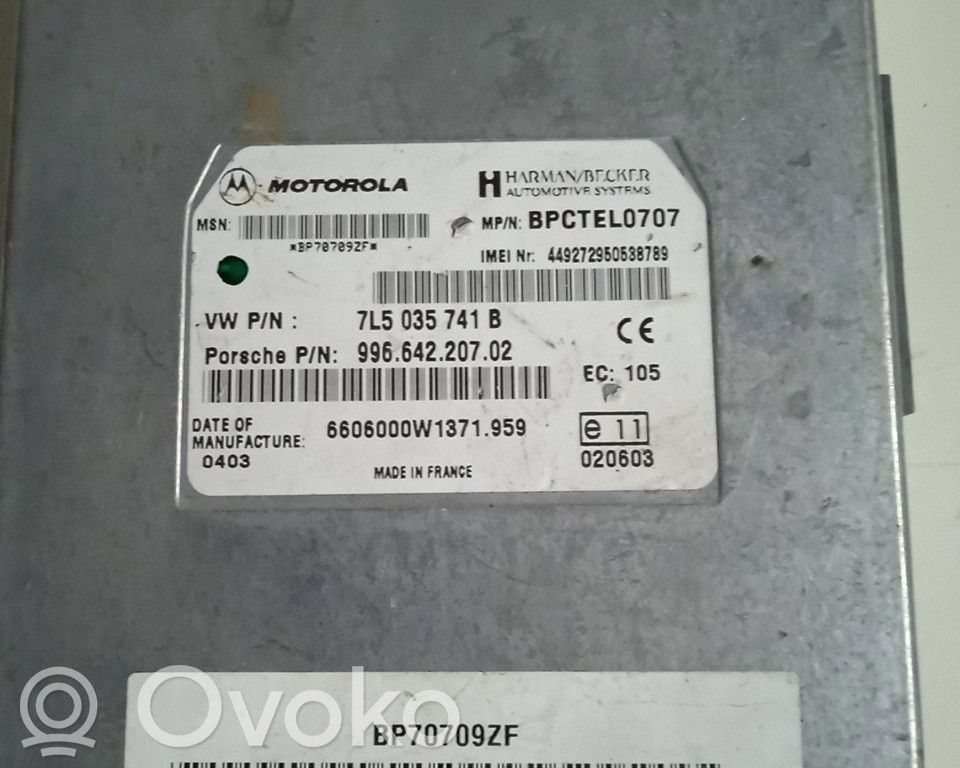Porsche Cayenne (9PA) Otras unidades de control/módulos 
