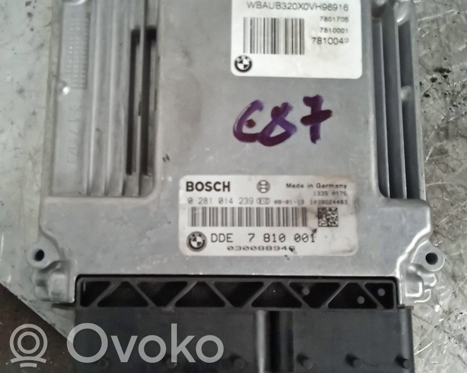 Moottorin ohjainlaite/moduuli   0281014239,DDE7810001