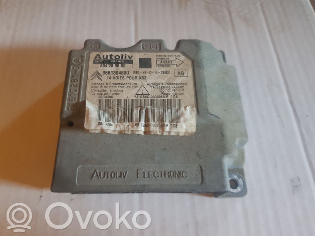Citroen C6 Airbag control unit/module 
