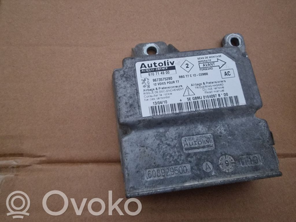 Peugeot 207 CC Airbag control unit/module 