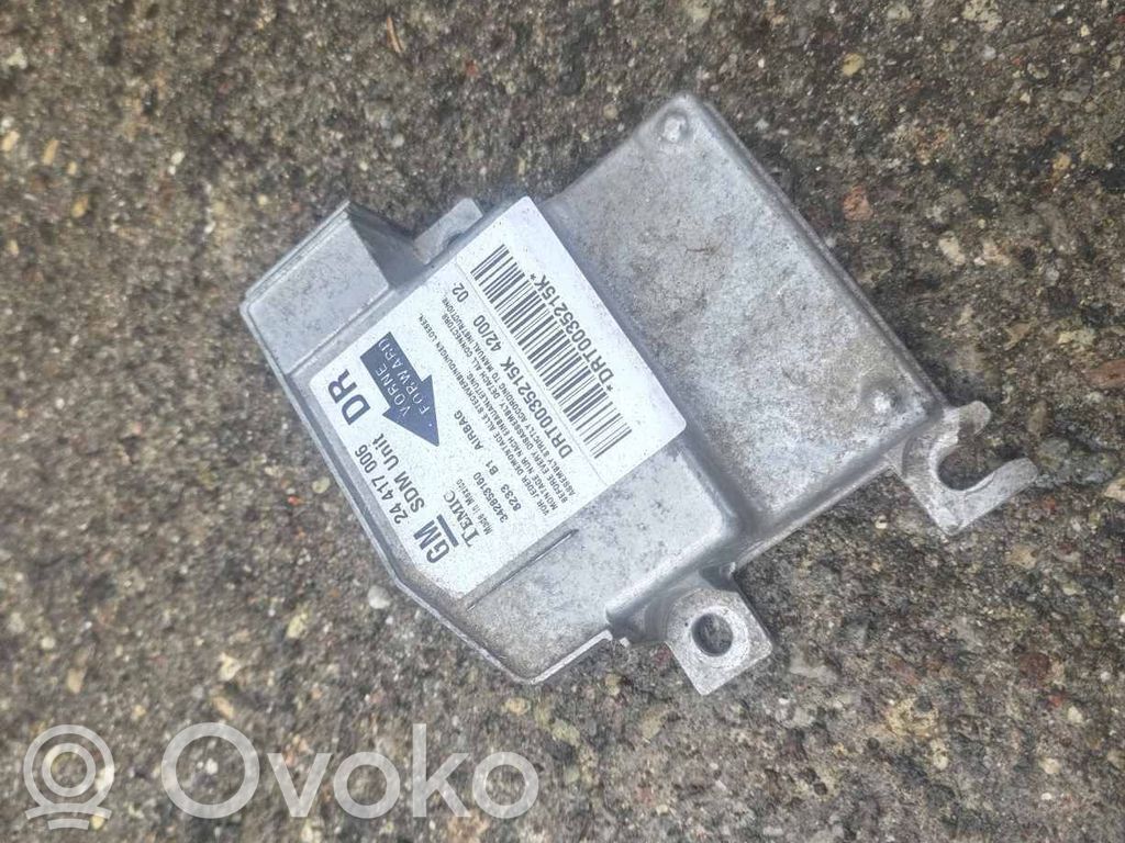 Opel Corsa C Airbag control unit/module 