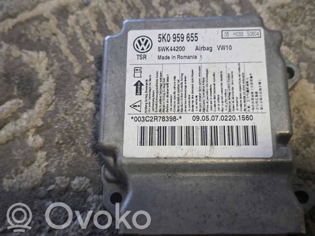 Volkswagen Golf V Sterownik / Moduł Airbag 