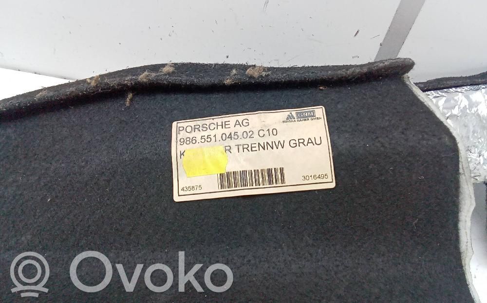 Porsche Boxster 986 Trunk/boot mat liner 