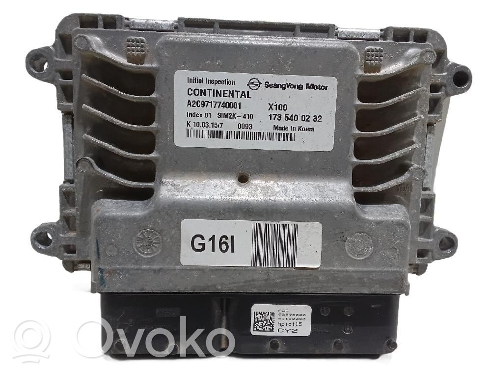 SsangYong Tivoli Engine control unit/module 
