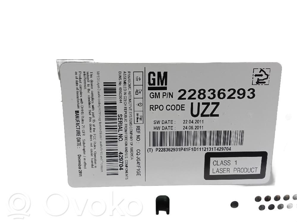 Opel Zafira C Radio / CD-Player / DVD-Player / Navigation 