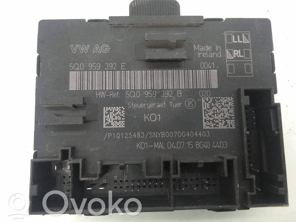 Volkswagen Touran III Inne komputery / moduły / sterowniki 