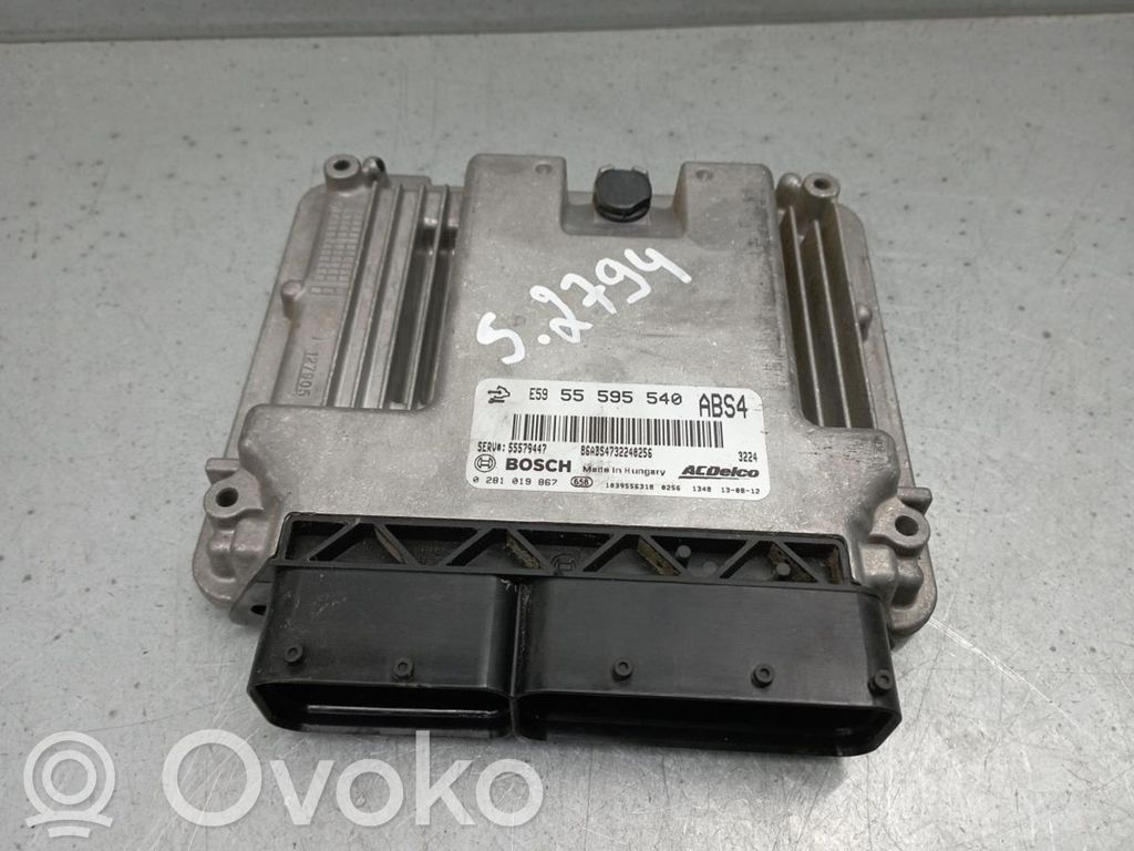 Engine control unit/module   55595540,0281019867,1039S56318,55579447,86ABS4732240256