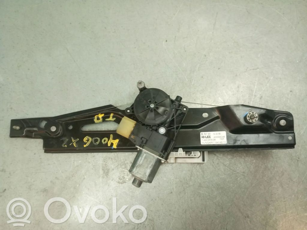 BMW X2 F39 Mechanizm podnoszenia szyby tylnej bez silnika 