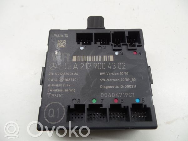 Unitate/modul comandă uși   A2129004302,00404719C1,A2128203626,A2129028101