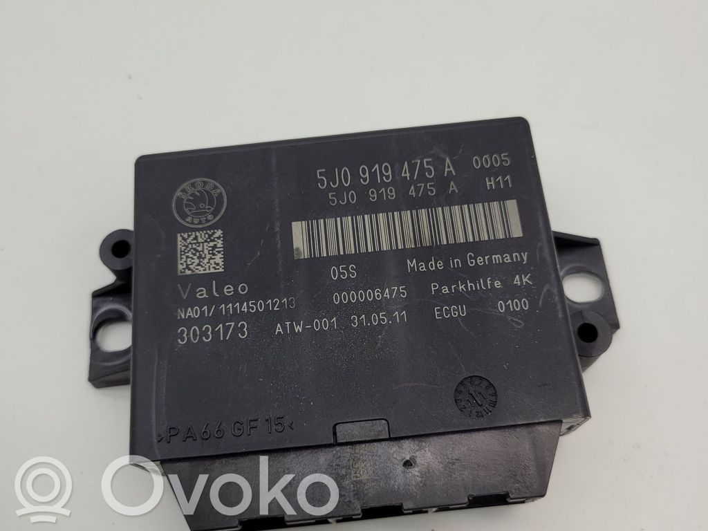 Skoda Superb B6 (3T) Parking PDC control unit/module 
