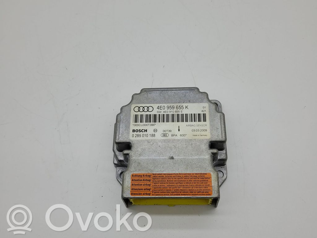 Audi A8 S8 D3 4E Airbag control unit/module 