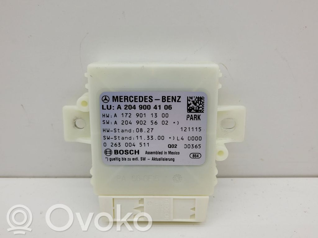 Mercedes-Benz C W204 Unidad de control/módulo PDC de aparcamiento 