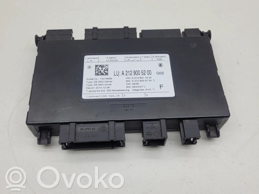 Mercedes-Benz E A207 Module de commande de siège 