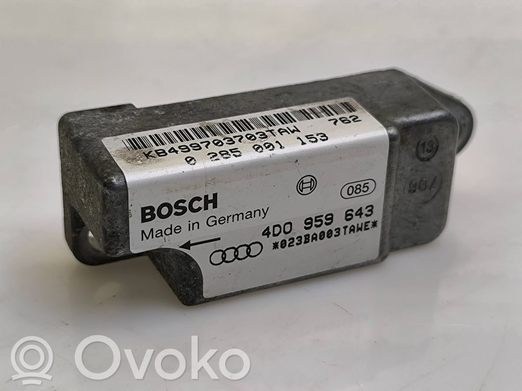 Audi A6 S6 C5 4B Airbagsensor Crashsensor Drucksensor 