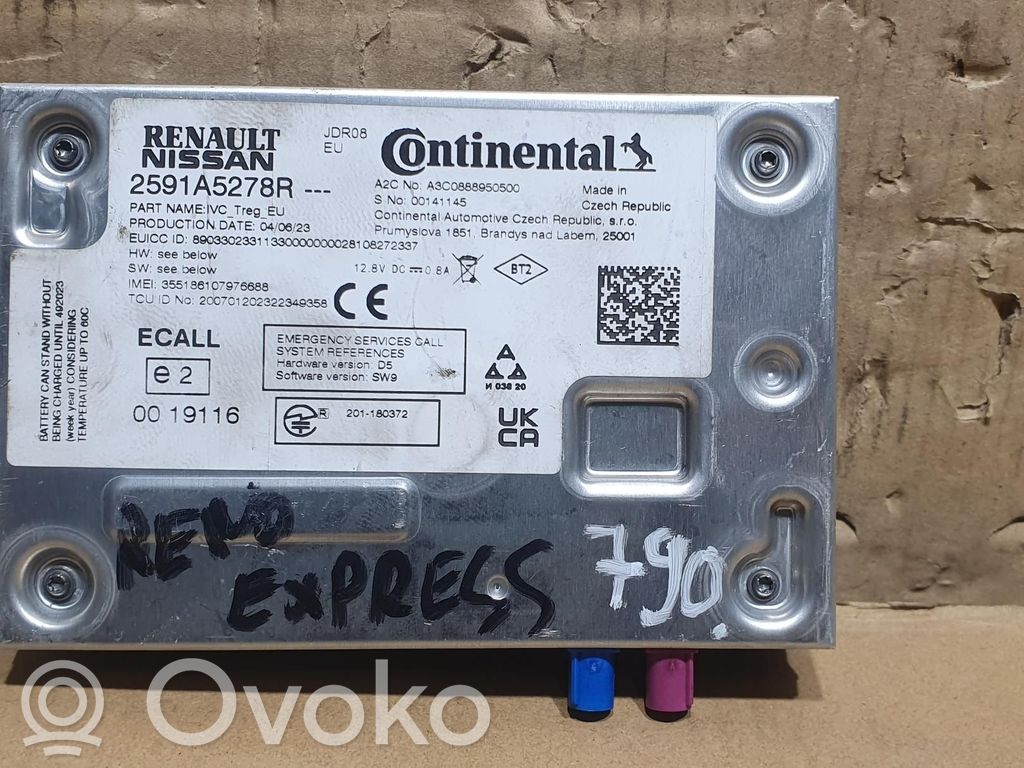 Renault Express Module unité de contrôle Bluetooth 