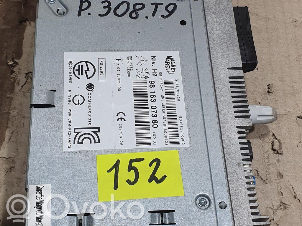 Peugeot 308 Radio/CD/DVD/GPS head unit 