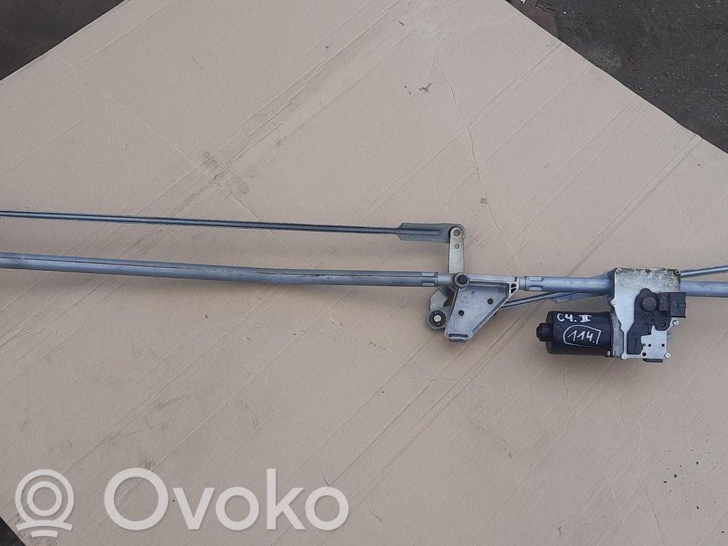 Citroen C4 II Front wiper linkage and motor 