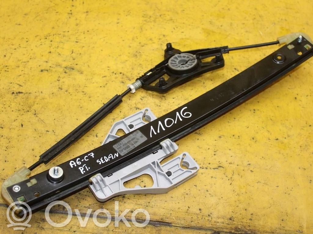 Audi A6 C7 Mechanizm podnoszenia szyby tylnej bez silnika 