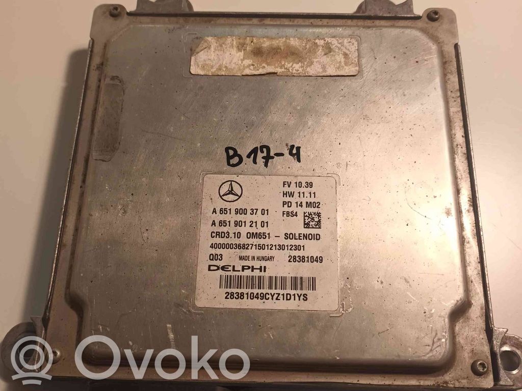 Mercedes-Benz E W212 Engine control unit/module 
